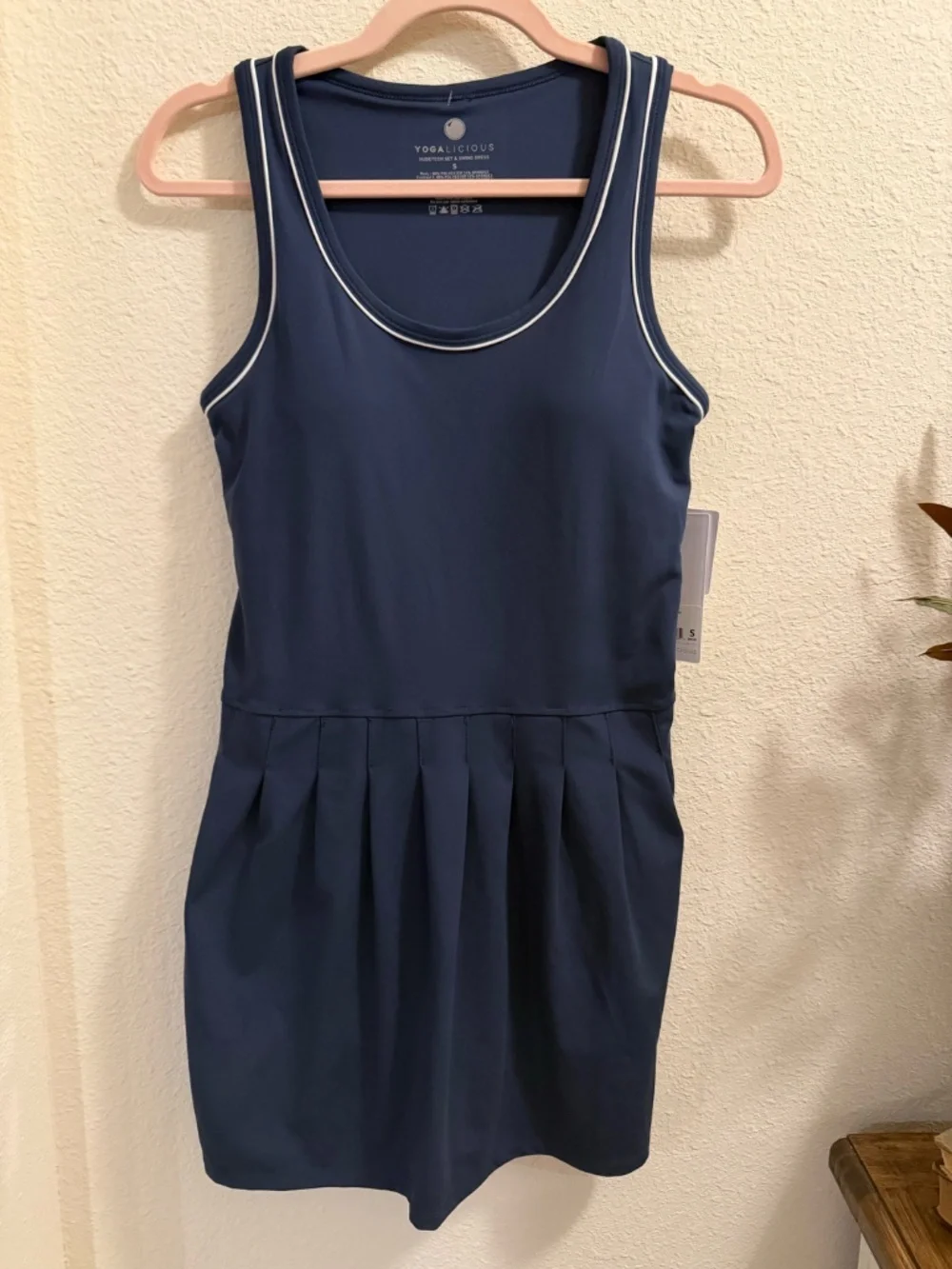 ✨ Yogalicious NWT Naval Academy Blue Pleated Tennis Swing Dress Small ✨